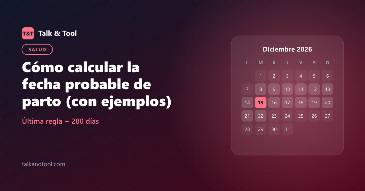 Cómo calcular la fecha probable de parto (con ejemplos)