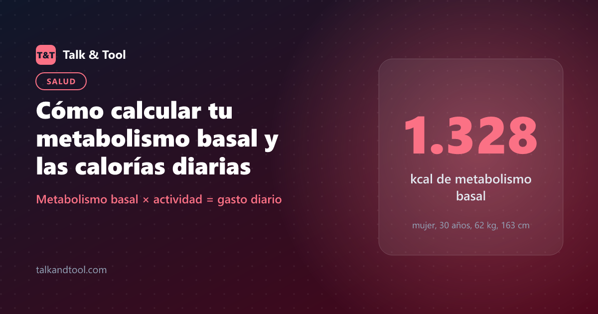 Cómo calcular tu metabolismo basal y las calorías diarias