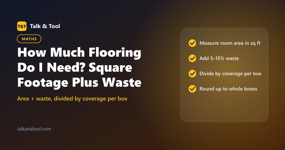 How Much Flooring Do I Need? Square Footage Plus Waste