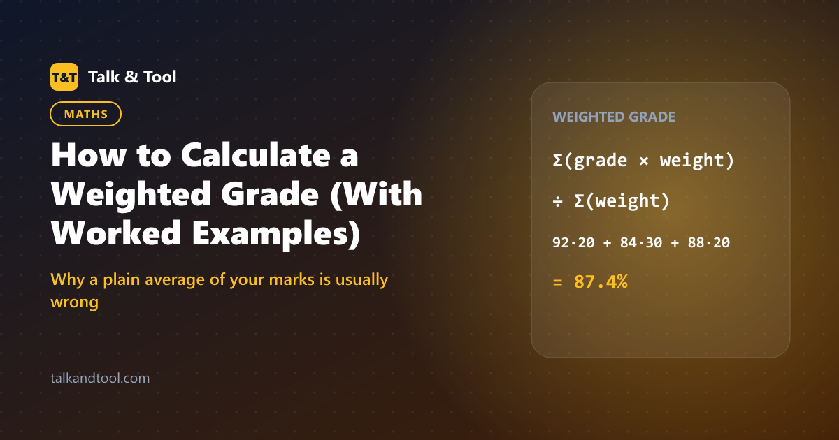 How to Calculate a Weighted Grade (With Worked Examples)