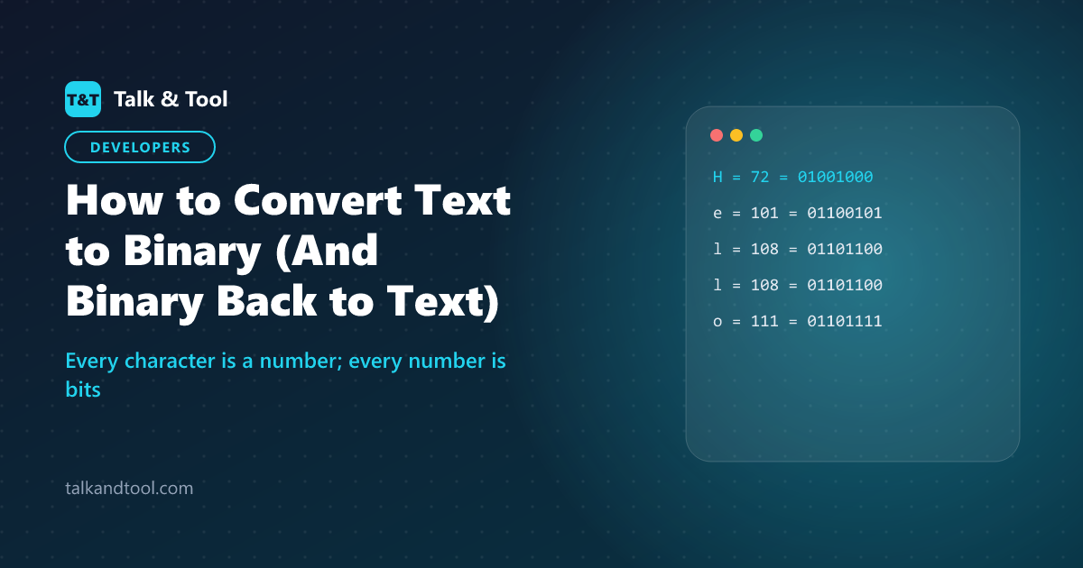 How to Convert Text to Binary (And Binary Back to Text)