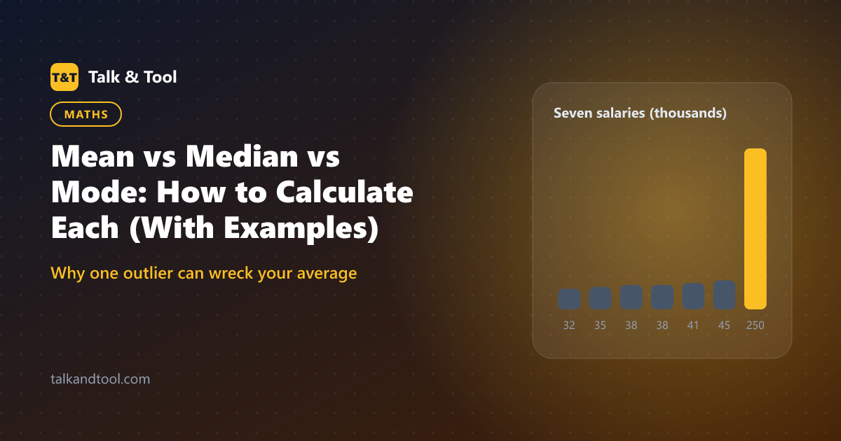 Mean vs Median vs Mode: How to Calculate Each (With Examples)